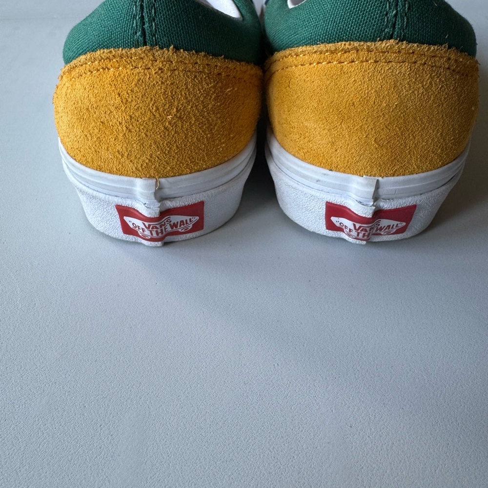 Vans Women’s Old Skool Colorblock Sneakers – Blue, Green, Red & Yellow, Size 6 - Picture 2 of 5